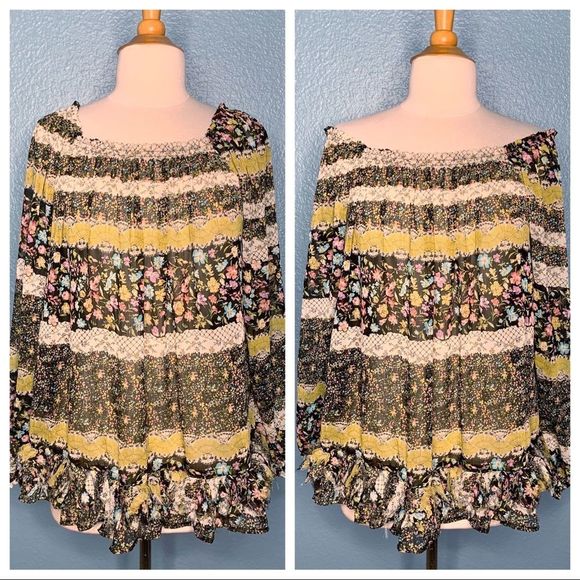 Deby Debo Revolve Jasmin Skirted Floral Blouse - Picture 1 of 8
